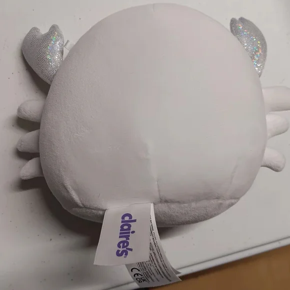 Squishmallows Crab Plush with Glittery Silver Claws EUC - Picture 2 of 3